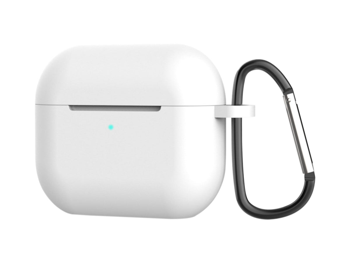 Capa protetora de silicone para auriculares Techancy, KC2118, compatível com AirPods Pro 2.ª geração, Branco