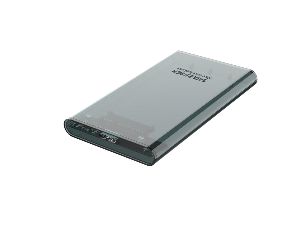 Techancy Estojo Externo  de 2,5" SATA para HDD/SSD Preto MF1300, com USB3.0 de Alta Velocidade, Portátil