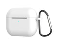Capa protetora de silicone para auriculares Techancy, KC2114, compatível com AirPods 3.ª geração, Branco